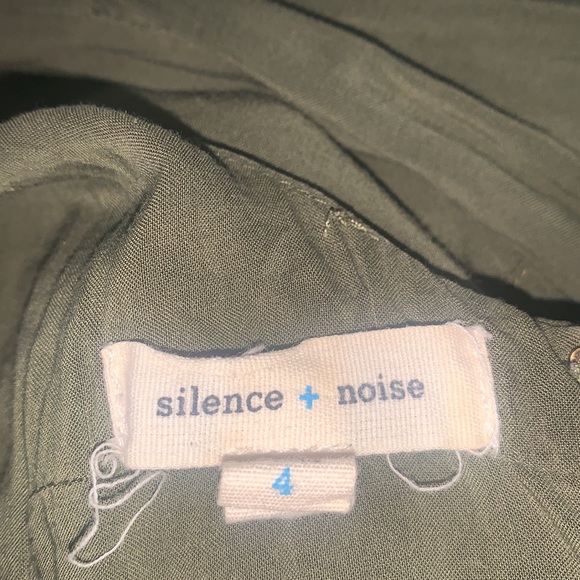 Silence + Noise Army Army Green Sleeveless Jump Suite - Picture 11 of 12